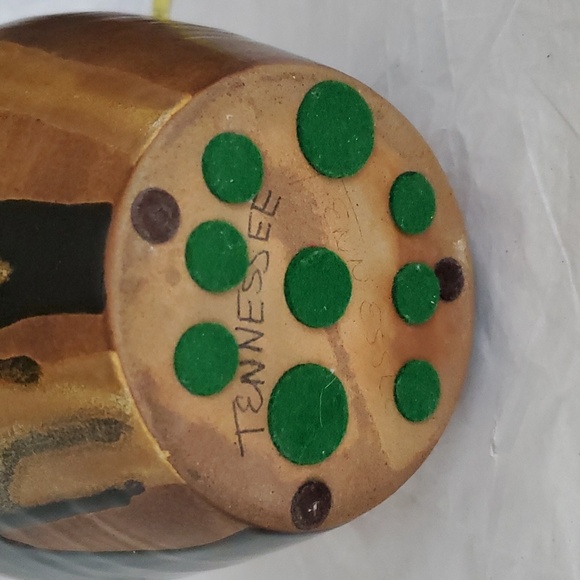 MCM Robert Maxwell Drip Jar Pottery Marked Treasure Craft w/ Tennessee on Bottom - Picture 8 of 12